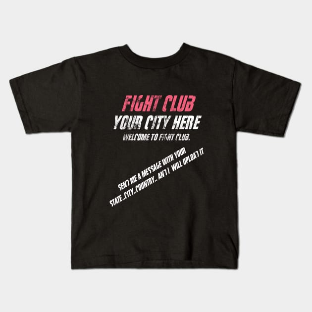 Fight Club Kids T-Shirt by Clathrus